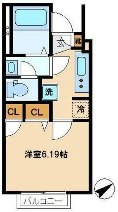 エスタシオン長崎 1階階 間取り