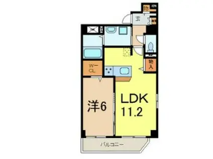 LUCE BUNKYO(1LDK/3階)の間取り写真