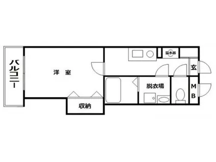 シーガ兵庫(1K/3階)の間取り写真