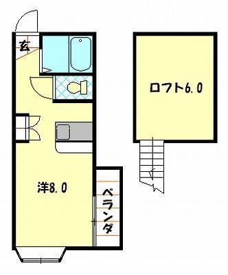 カーサヴェルデ梁川(ワンルーム/1階)の間取り写真
