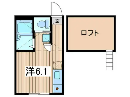 グラッチェ二俣川(ワンルーム/1階)の間取り写真