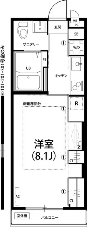 リブリ・サンシャイン日光 3階階 間取り