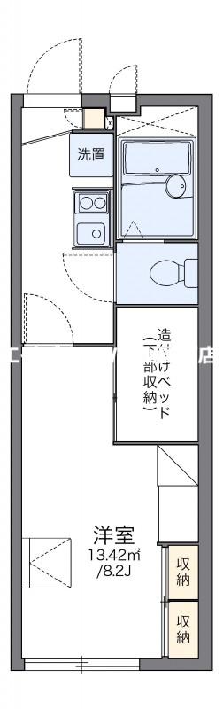 レオパレス光ヒルズ(1K/1階)の間取り写真
