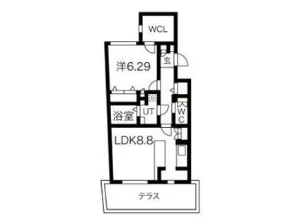 PASEO四谷三丁目 パセオ四谷三丁目(1LDK/1階)の間取り写真