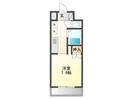 パテオ97(1K/1階)の間取り写真