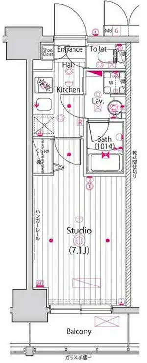 ガーラ横濱関内グランドステージ 5階階 間取り