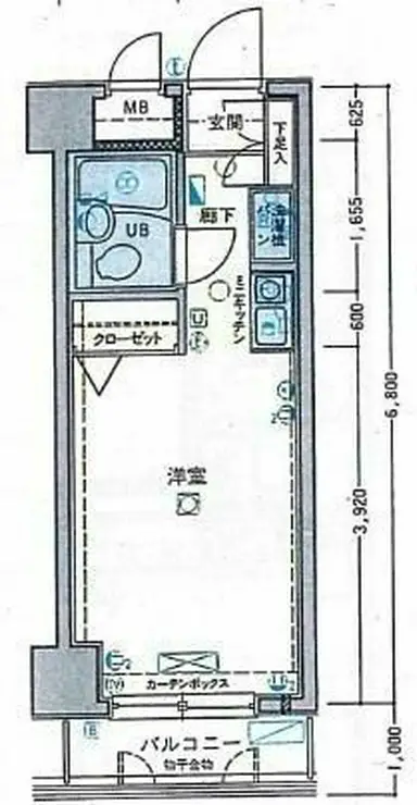 サンセール神楽坂 1階階 間取り