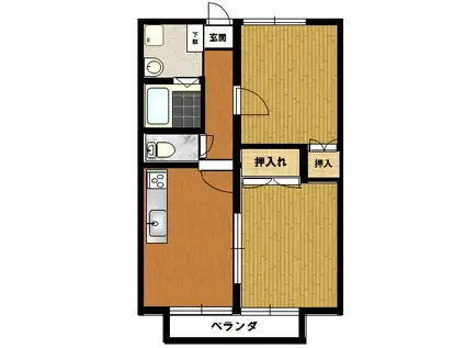 MK-ARK20(2DK/2階)の間取り写真