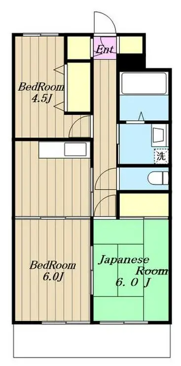 リザイドアキモト 2階階 間取り