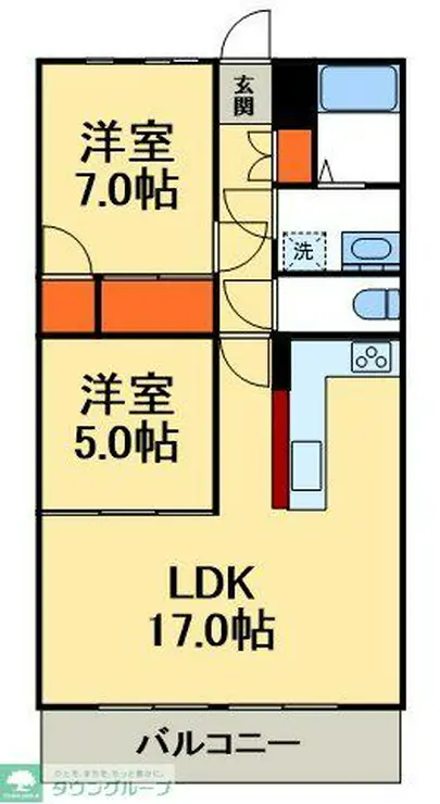 グリーンハウス南柏 4階階 間取り