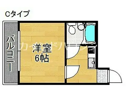 MKマンション(1K/5階)の間取り写真