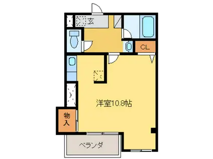 グランハイツ大手町(ワンルーム/3階)の間取り写真