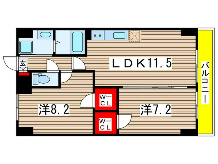 千葉ポートイースト 9階階 間取り