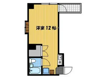 アーバンライフ諏訪町(ワンルーム/5階)の間取り写真