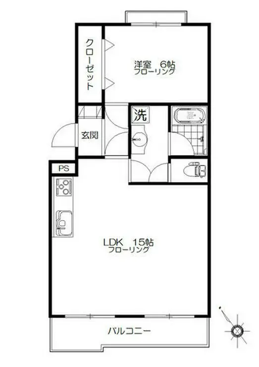 グリーンヒル藤が丘C 4階階 間取り