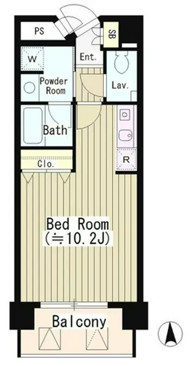 SUN恵比寿 8階階 間取り