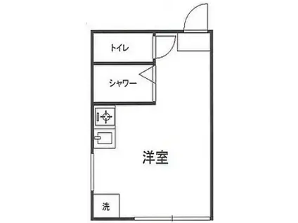 アーパンプレイス駒込A(ワンルーム/1階)の間取り写真