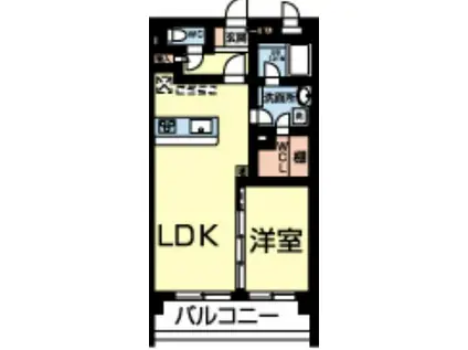 セイラ・ヴィラ・ルーチェ(1LDK/3階)の間取り写真
