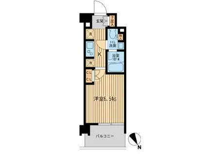 ブレス上池袋(1K/5階)の間取り写真