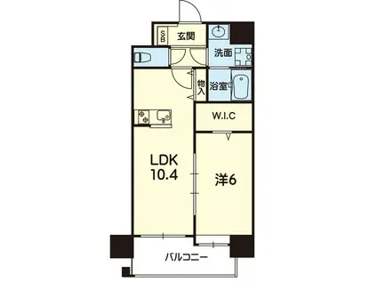 ESTASIA熊本駅前(1LDK/5階)の間取り写真