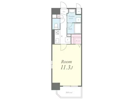 メグリオ住吉(1K/7階)の間取り写真