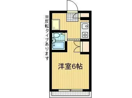 RICHEZZA(ワンルーム/2階)の間取り写真