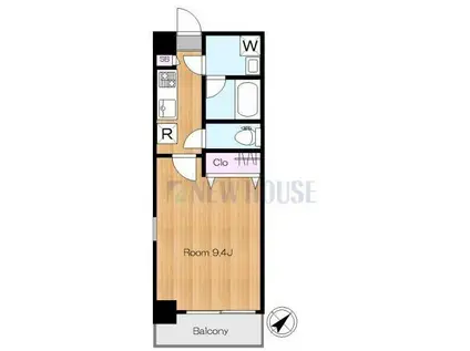 MONTE VERDE KAGURAZAKA(1K/2階)の間取り写真