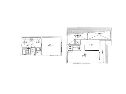 新日桜2号マンション(3K/2階)の間取り写真