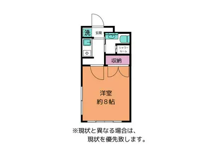 つかさハイツ五福2号館(1K/3階)の間取り写真