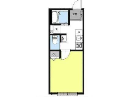 エスコート幕張(1K/2階)の間取り写真