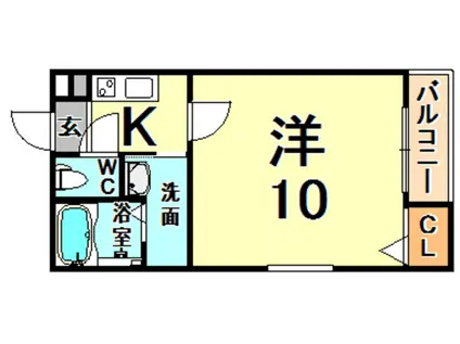 フジパレス出屋敷2番館(1K/1階)の間取り写真