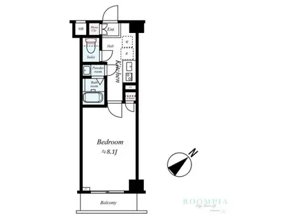 GENOVIA練馬高野台 SKYRUN(1K/3階)の間取り写真