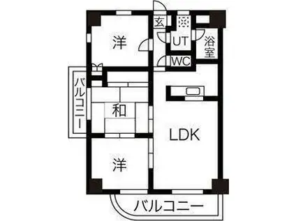レジデンスMAX(3LDK/5階)の間取り写真