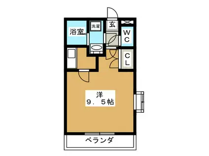 コーポルミナス(1K/2階)の間取り写真