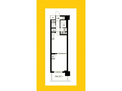 LA.PRYLE SHINYOKOHAMA(1LDK/9階)の間取り写真