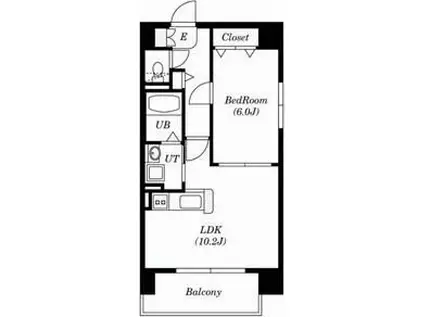 ノーザンパレス77(1LDK/3階)の間取り写真