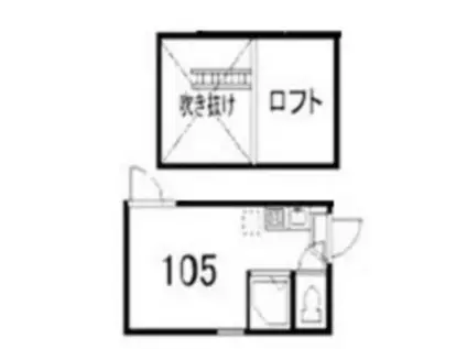 東京メトロ丸ノ内線 南阿佐ケ谷駅 徒歩9分 敷礼無 BT別 外国籍可(ワンルーム/1階)の間取り写真