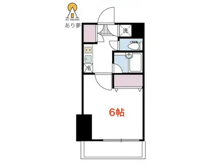 バージュアル横濱鶴見(1K/4階)の間取り写真