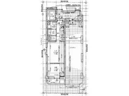 シース錦糸町II(1LDK/1階)の間取り写真