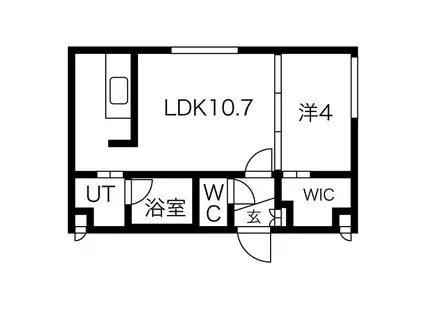 LE PREMIER(1LDK/1階)の間取り写真