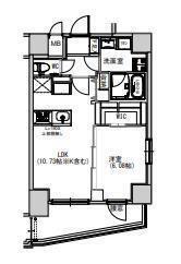S-RESIDENCE千住大橋 S-RESIDENCE千住大橋(1LDK/8階)の間取り写真