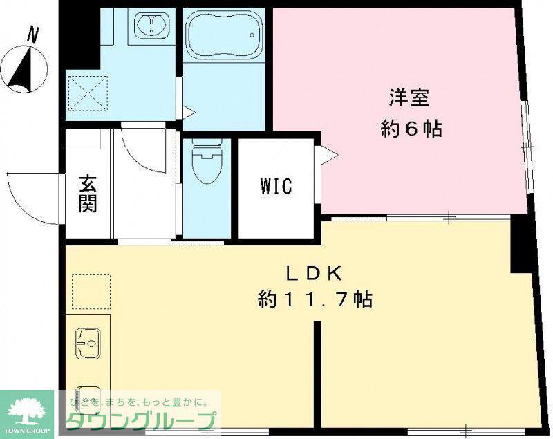 RAMII板橋大和町(1LDK/1階)の間取り写真