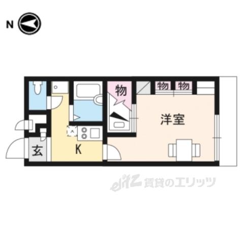 レオパレスHIRO(1K/2階)の間取り写真