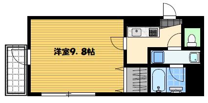 サニーヒルズ(1K/5階)の間取り写真