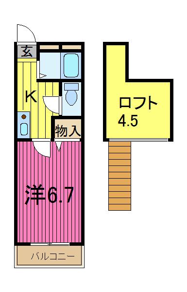 エポックME(1K/3階)の間取り写真
