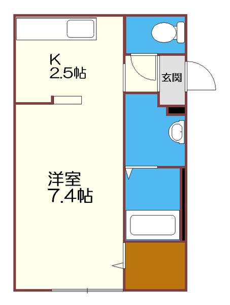 MAISON DE HIRO(1K/4階)の間取り写真