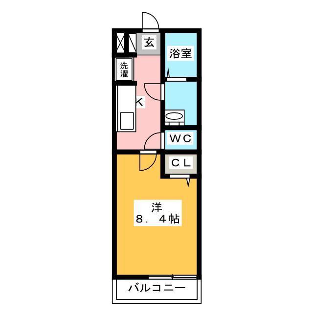 リブリ・ヴァネッサ(1K/3階)の間取り写真