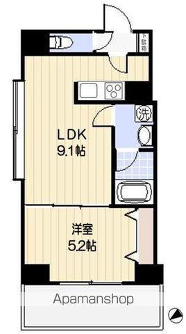GRACIA YOKOHAMA(1LDK/5階)の間取り写真