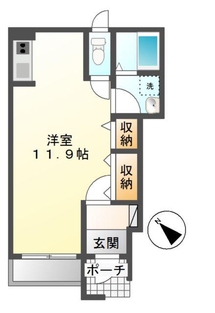REFORTE(1K/1階)の間取り写真