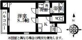 クレフラスト文芸大(1K/1階)の間取り写真